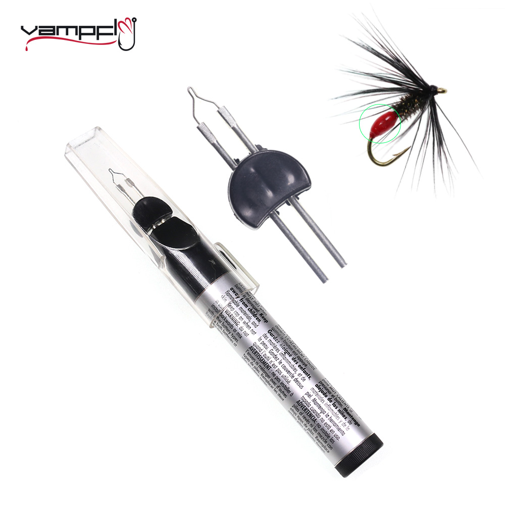 Fishing Lure Making Kit - Fly เรซิ่นความร้อนเครื่องมือสำหรับถอดหลวมเส้นใย Burning Deerhair ปีกไข่ Ant