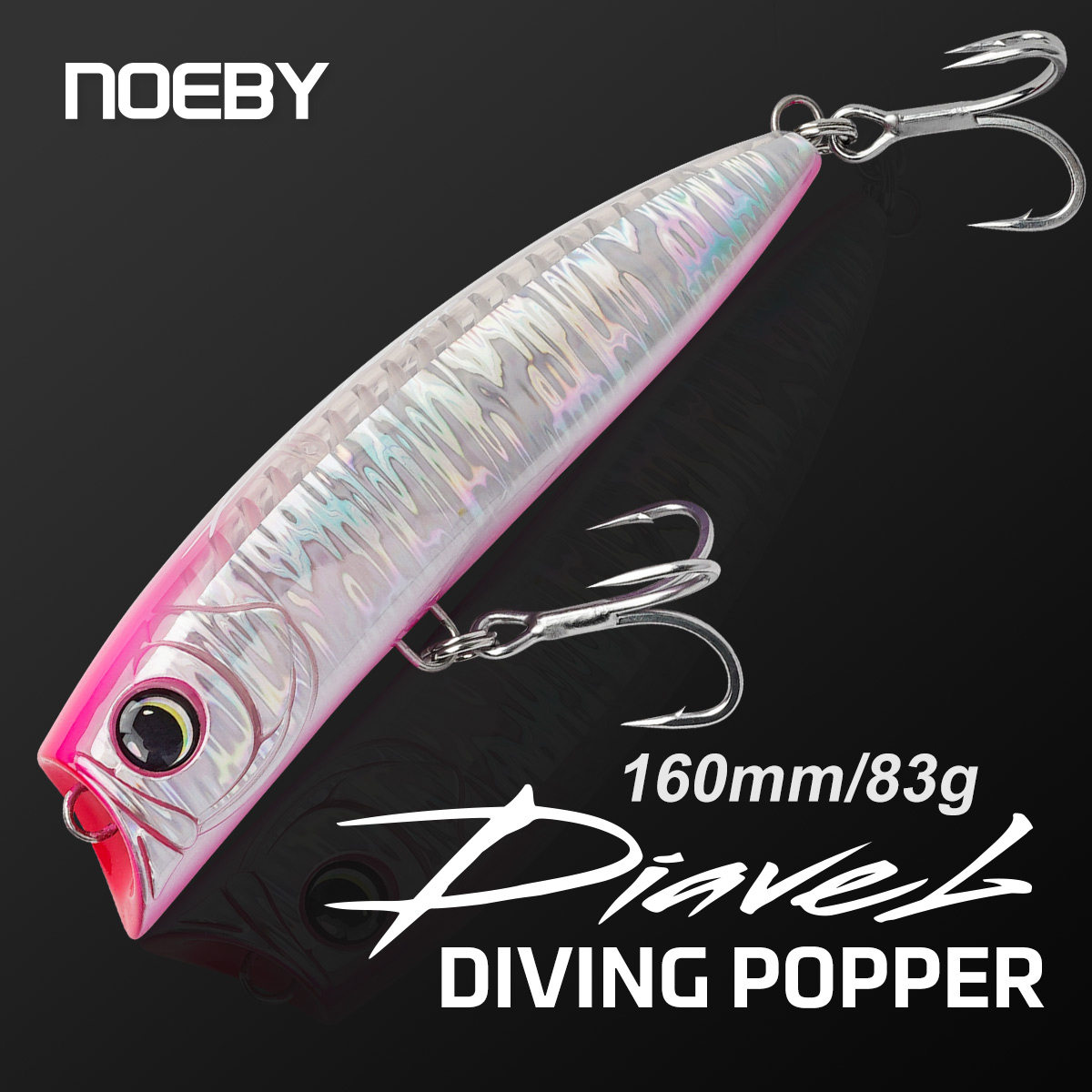 Fishing Lure Popper - เหยื่อตกปลา Noeby Diving Popper ขนาด 160