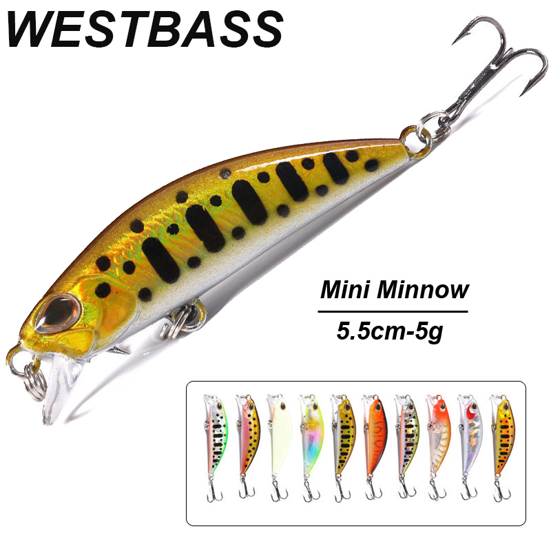 WESTBASS 1PX Micro Minnow Lure - Fishing Lure Popper บทวิจารณ์และราคา