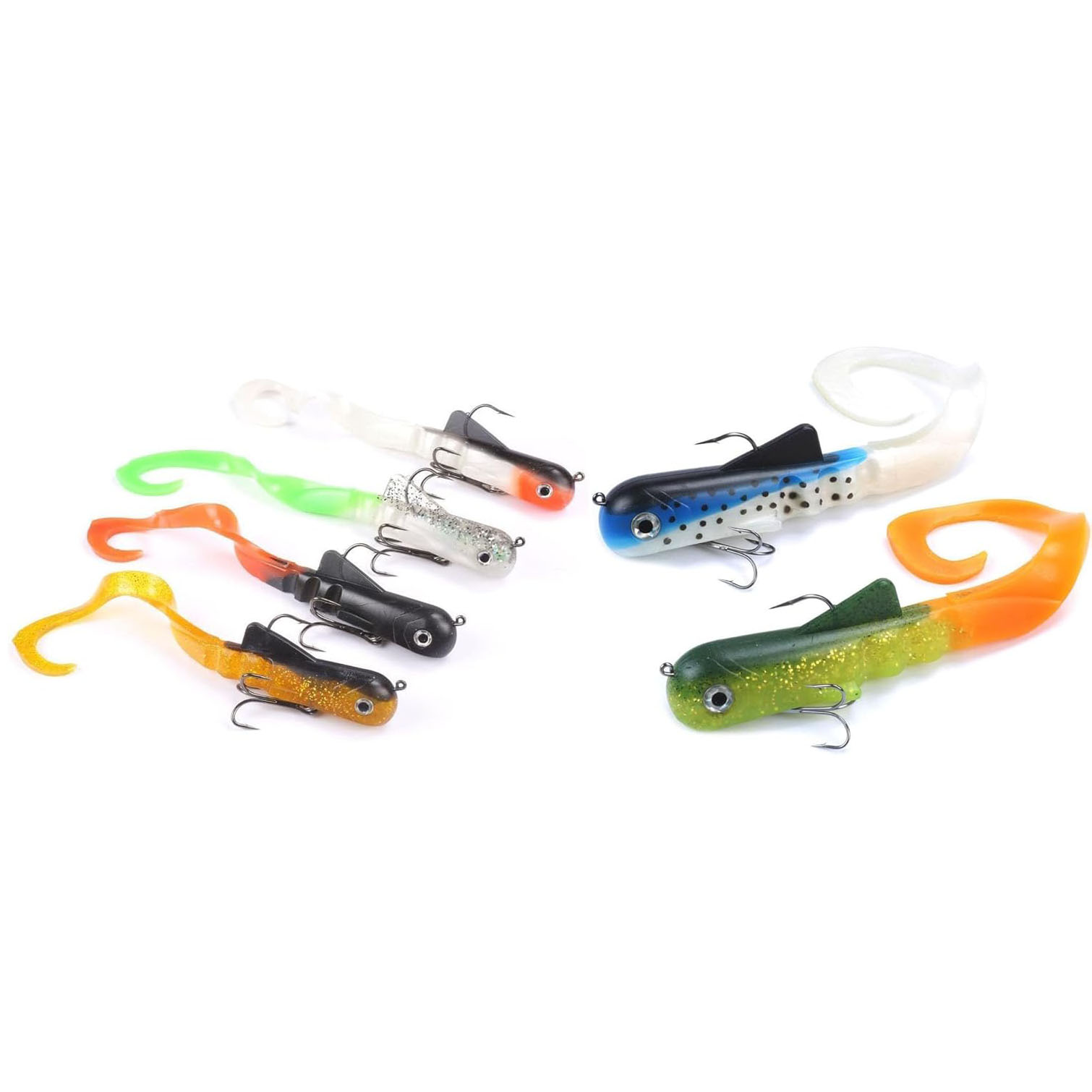 6ชิ้น/ล็อต Pike Musky Dawg ตกป - Fishing Lure Soft Plastic บทวิจารณ์และราคา