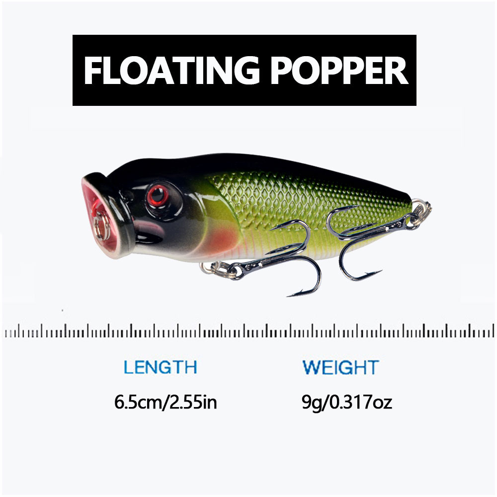 เหยื่อตกปลาแบบ Popper 1 ชิ้น เ - Fishing Lure Popper บทวิจารณ์และราคา